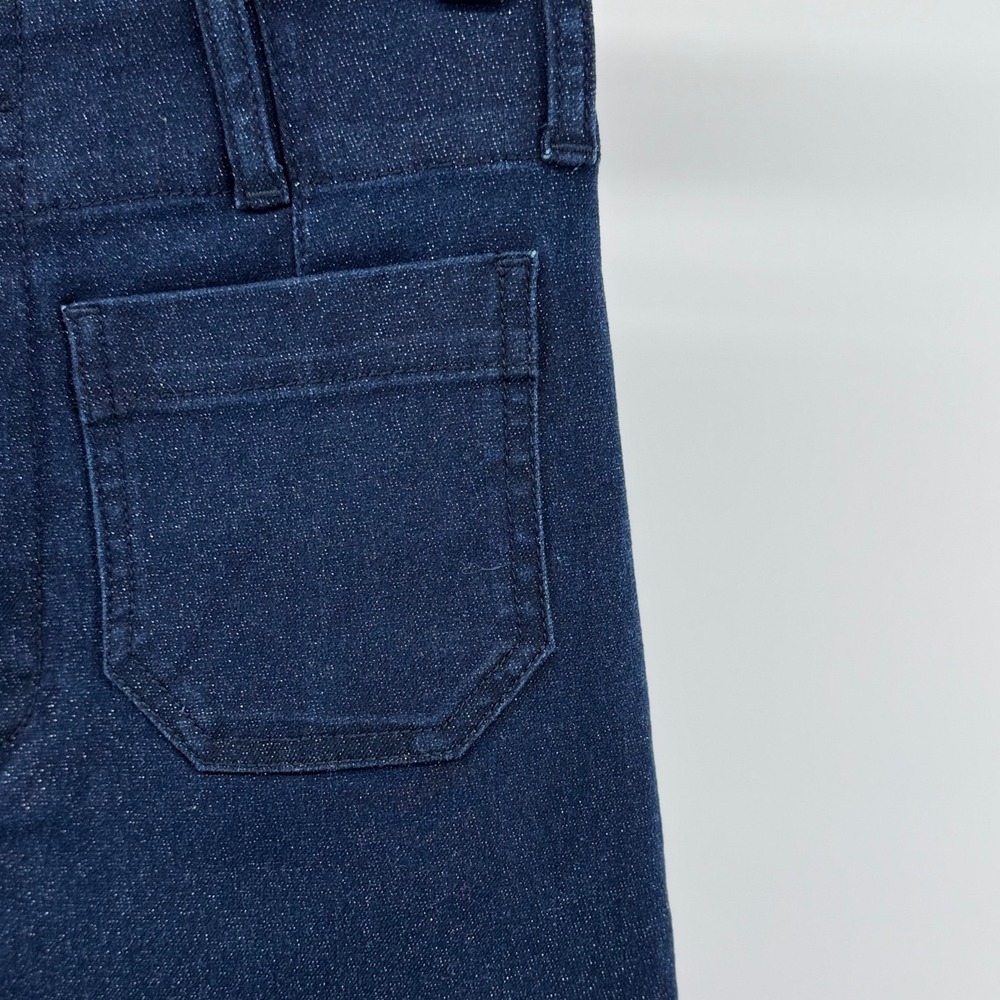 Maeve Colette Sparkle Denim‎ Pants Womens 26 Blue Cropped Wide Leg Anthropologie - Picture 2 of 9